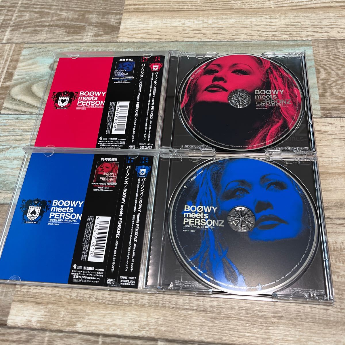 送料無料 希少CD 帯有美品 BOOWY meets PERSONZ 赤青2枚セット 送料無料 希少CD 帯有美品 BOOWY meets PERSONZ 赤青2枚セット