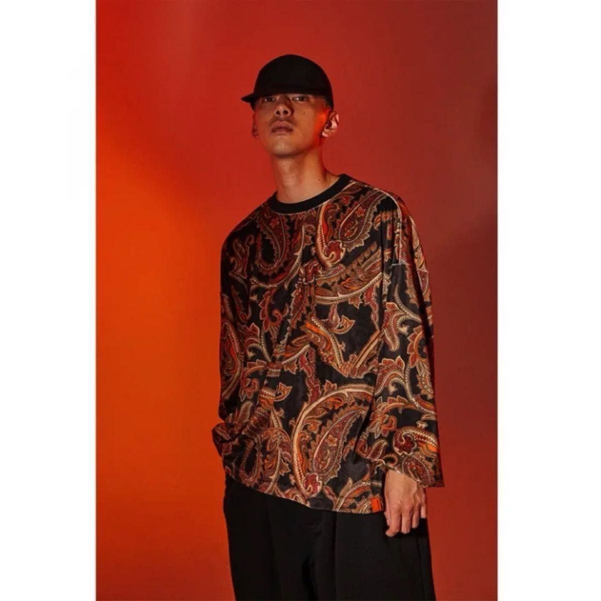 希少 tightbooth PAISLEY VELOR LONG SLEEVEタイトブース M 希少 tightbooth PAISLEY VELOR LONG SLEEVEタイトブース M