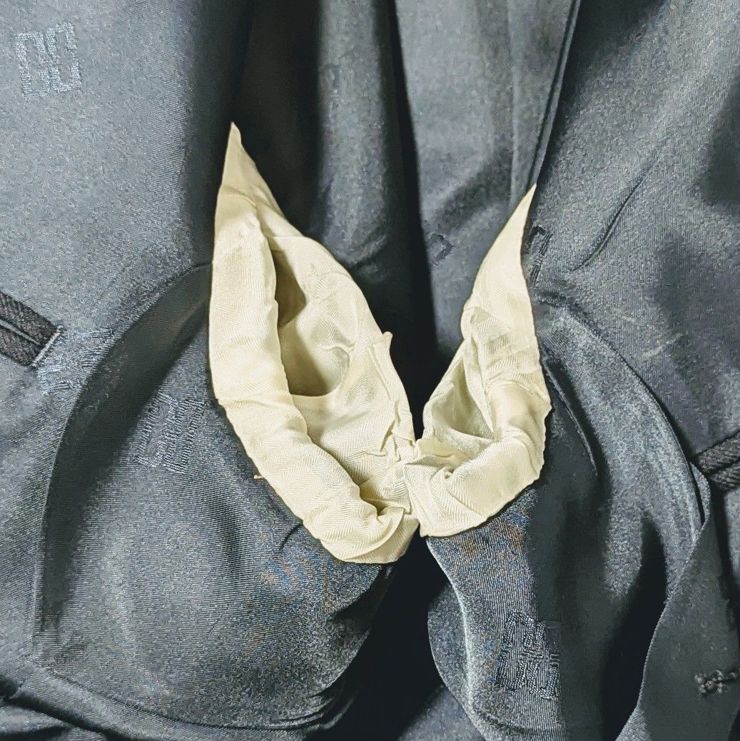極美品 DAKS 紺ブレ LL ダブル ブレザー　金ボタン　ロゴ入り裏地 極美品 DAKS ダブル テーラードジャケット 紺ブレ 紺 ブレザー