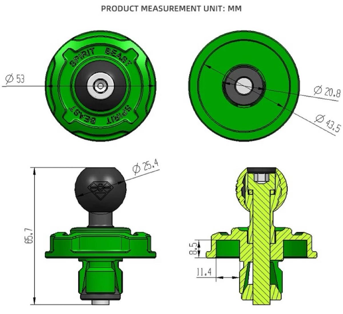 ZX4R ZX4RR ZX25Rスマホホルダーマウント ブラック|Yahoo ZX4R ZX4RR ZX25Rスマホホルダーマウント ブラック|Yahoo