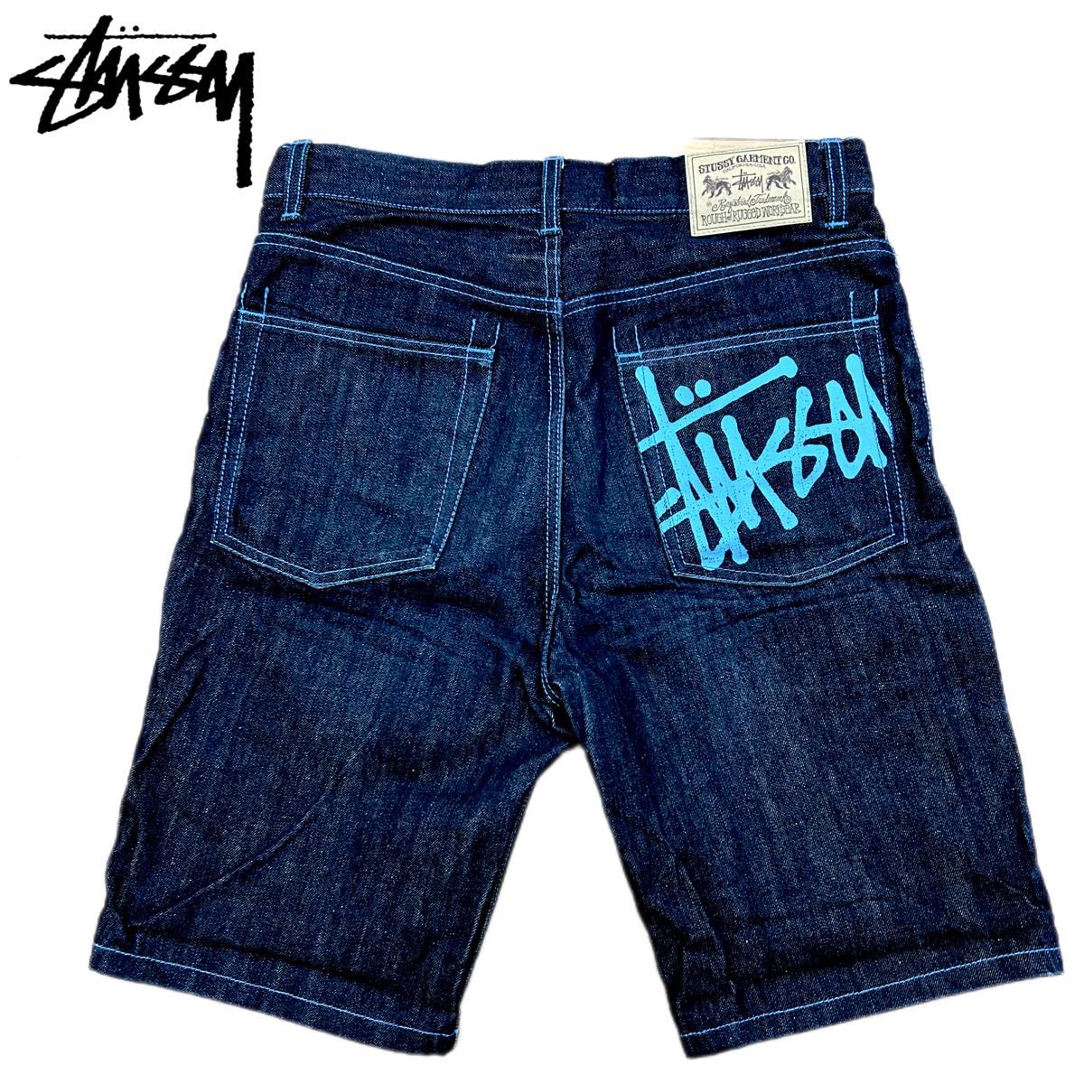 STUSSY ステューシー デニム ハーフ ショート パンツ 30|Yahoo STUSSY ステューシー デニム ハーフ ショート パンツ 30|Yahoo