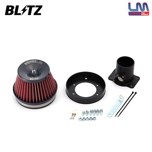 BLITZ ブリッツ サスパワー コアタイプLM レッド エアクリーナー ウィッシュ ZNE10G ZNE14G H15.1~H21.4 1ZZ-FE 59062
