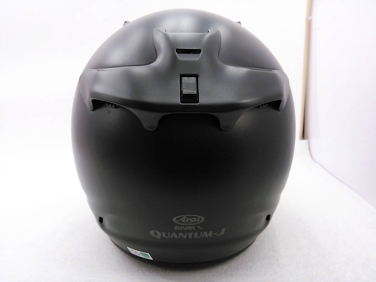 【送料無料】美品 Arai アライ QUANTUM-J クアンタムJ フラットブラック Lサイズ スモークシールド付き ヘルメット