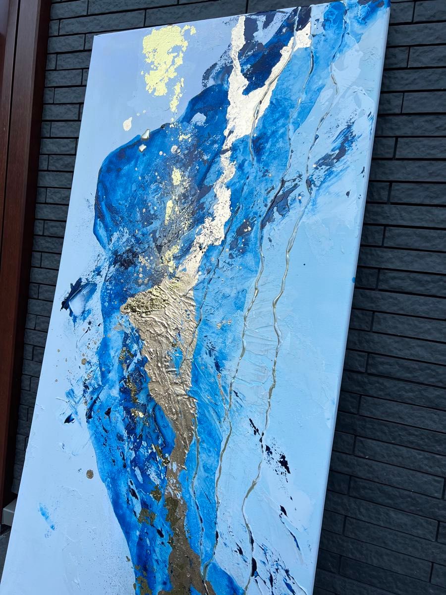 絵画 アート 青 金 インテリア 海外 ホテル ギフト 新築祝い抽象 絵画 アート 青 金 インテリア 海外 ホテル ギフト 新築祝い抽象
