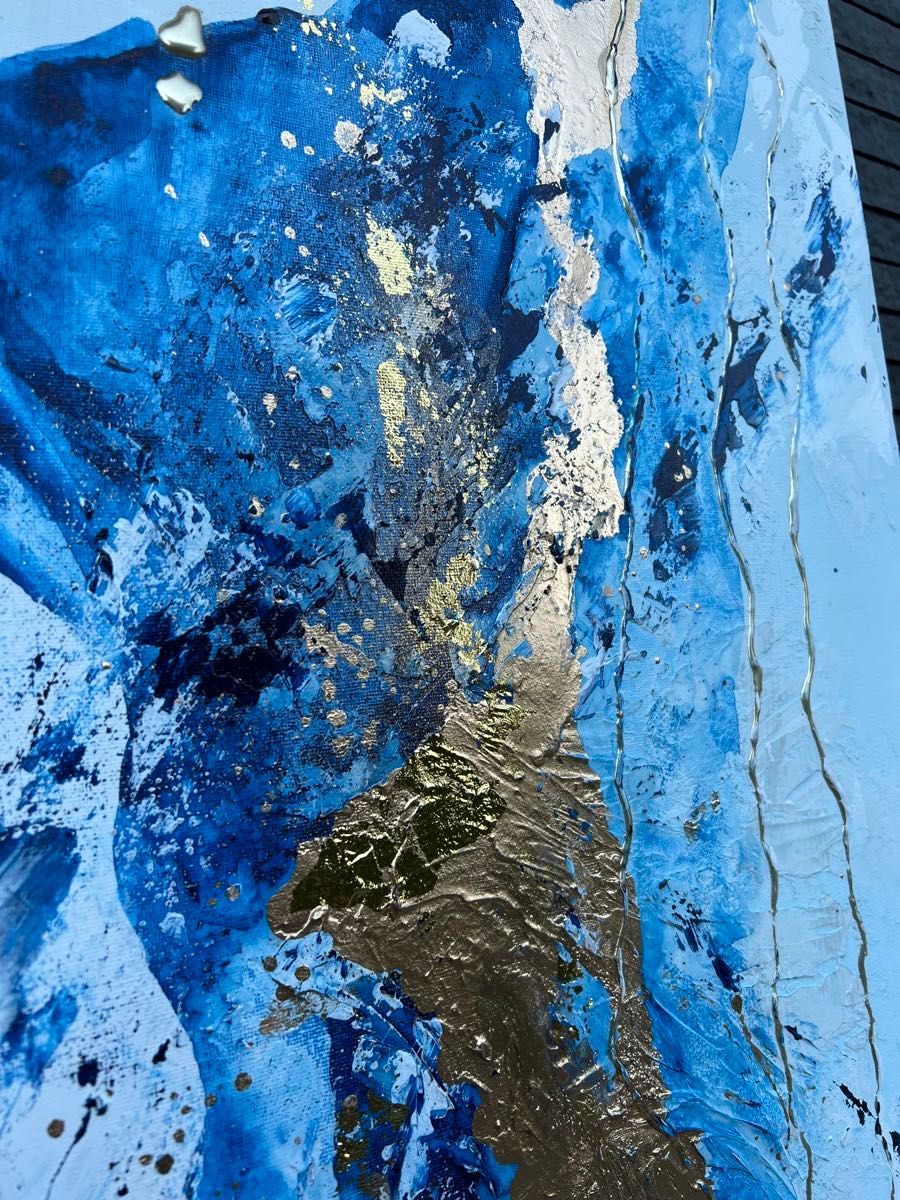 絵画 アート 青 金 インテリア 海外 ホテル ギフト 新築祝い抽象 絵画 アート 青 金 インテリア 海外 ホテル ギフト 新築祝い抽象