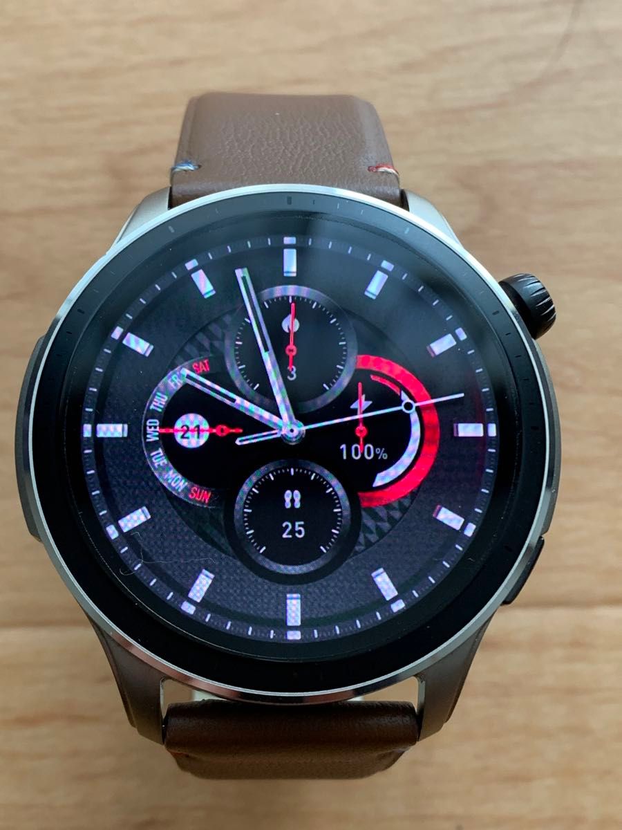 美品Amazfit GTR 4 ヴィンテージブラウンレザータイプ (メタル 美品Amazfit GTR 4 ヴィンテージブラウンレザータイプ (メタル