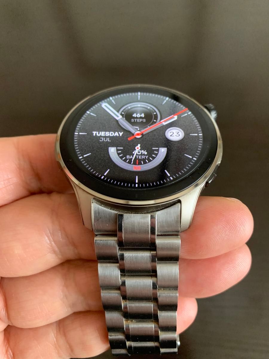 美品Amazfit GTR 4 ヴィンテージブラウンレザータイプ (メタル 美品Amazfit GTR 4 ヴィンテージブラウンレザータイプ (メタル