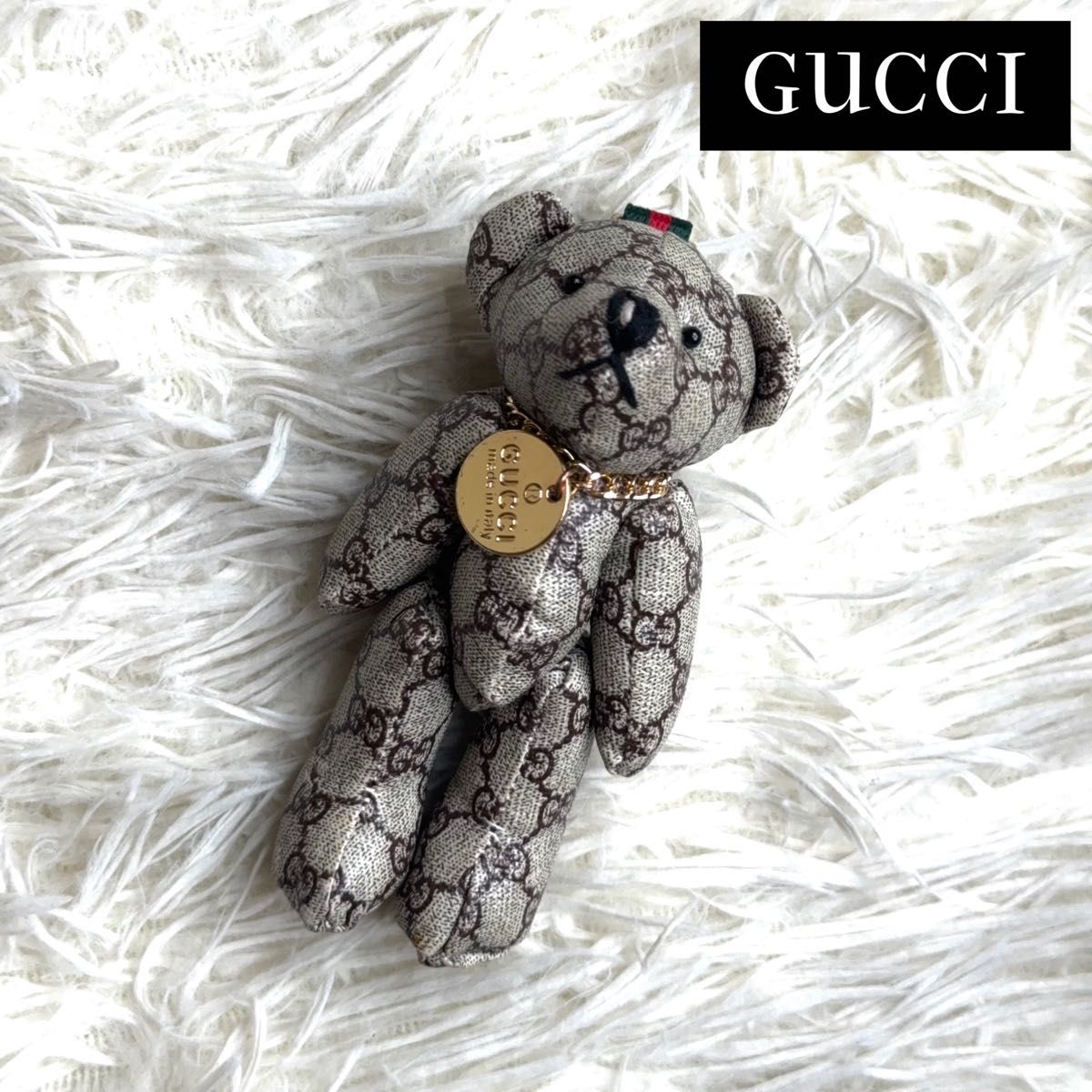 ≫希少品≪ / GUCCI グッチ GGスプリームテディベアキーチャーム ≫希少品≪ / GUCCI グッチ GGスプリームテディベアキーチャーム