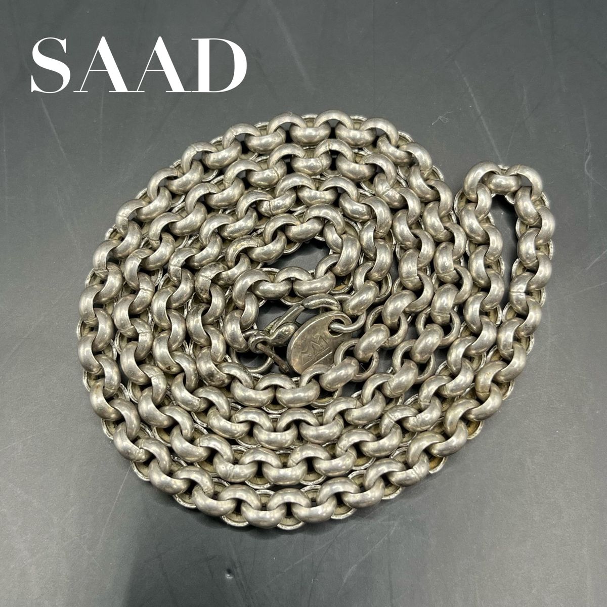 現行品】SAAD サード 甲丸 チェーン ネックレス ロールチェーン 現行品】SAAD サード 甲丸 チェーン ネックレス ロールチェーン