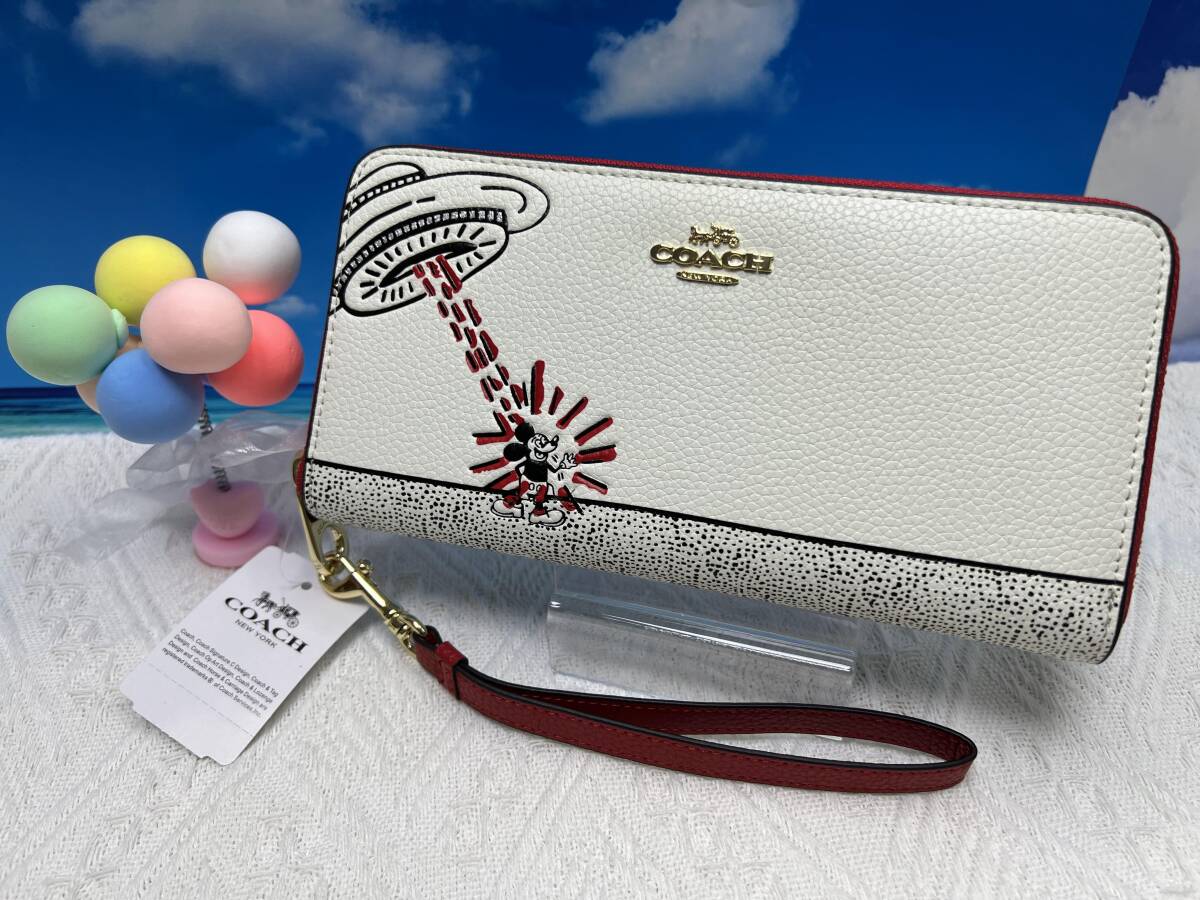 【国内発送】COACH×Disney×Keith Haringコラボ長財布 コーチ COACH 長財布 財布 Disney Keith Haring ディズニー