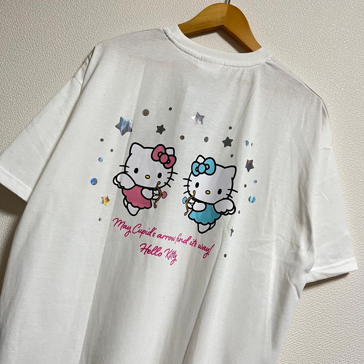 大きいサイズ】エンジェルキティ Tシャツ サンリオ ホワイト 大きいサイズ】エンジェルキティ Tシャツ サンリオ ホワイト