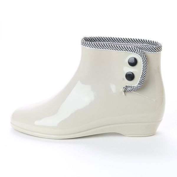  outlet Short rain boots beige LL size (24.5cm) rain shoes 15031 09601 ③