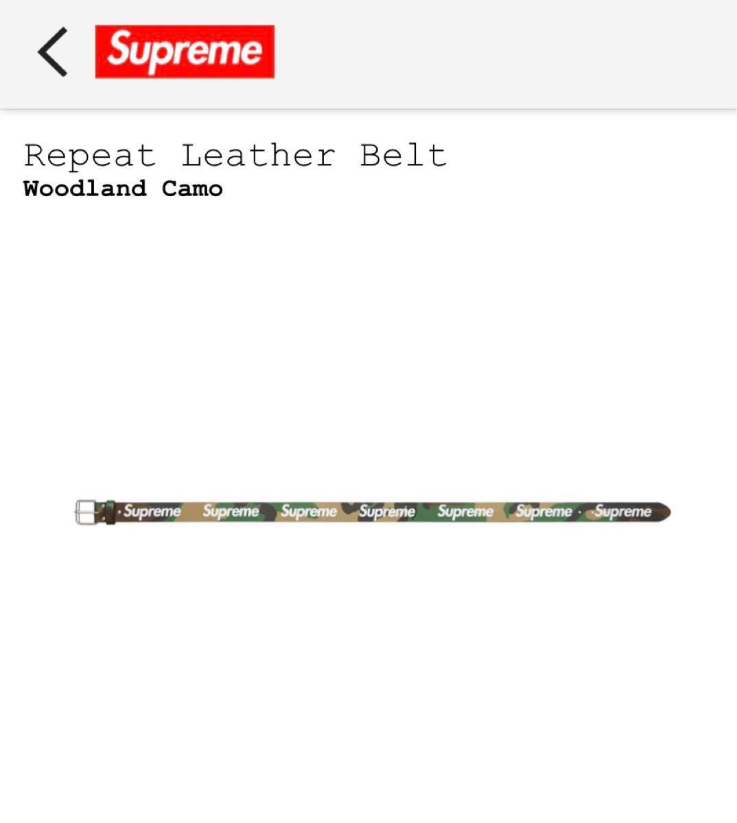 24SS Supreme Repeat Leather Belt Woodland Camo シュプリーム 24SS Supreme Repeat Leather Belt Woodland Camo シュプリーム