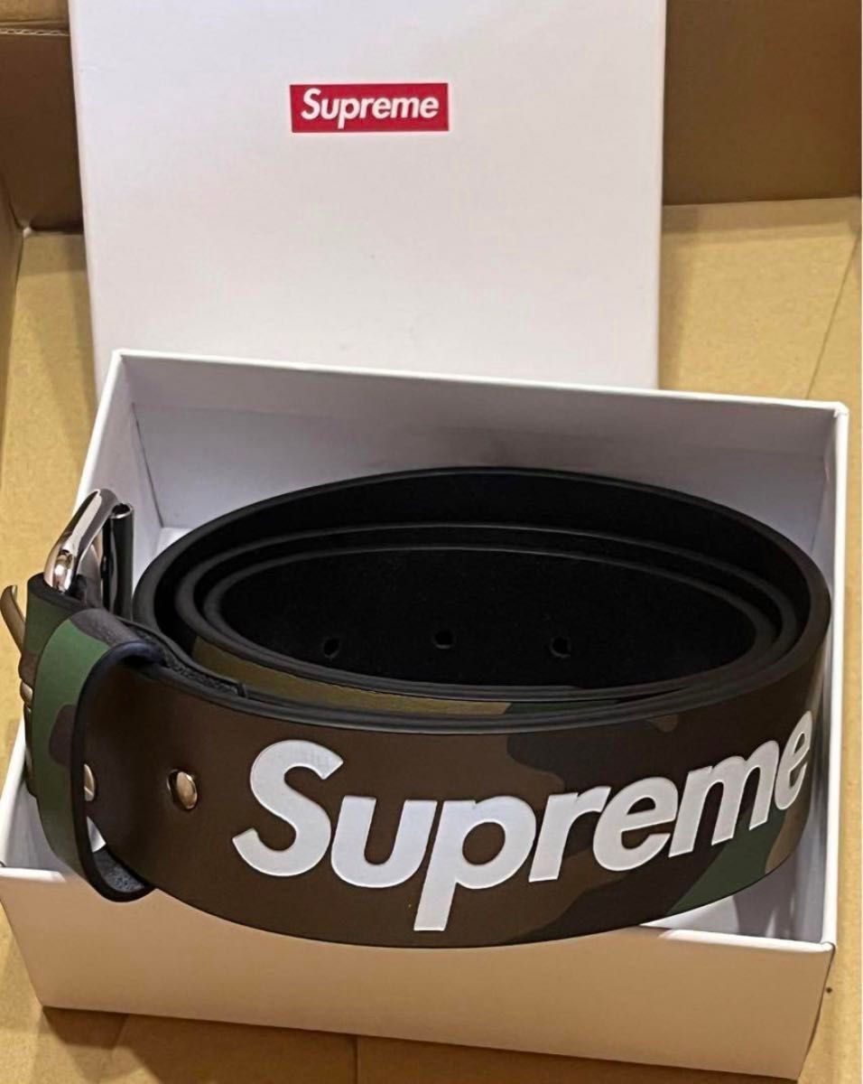 24SS Supreme Repeat Leather Belt Woodland Camo シュプリーム 24SS Supreme Repeat Leather Belt Woodland Camo シュプリーム