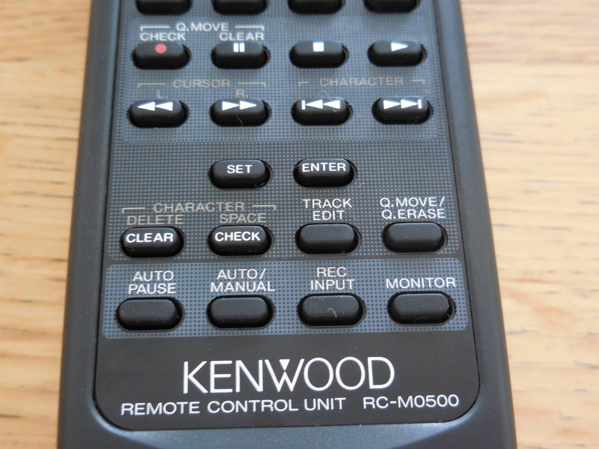 KENWOOD ケンウッド オーディオリモコン RC-M0500 中古品_画像3