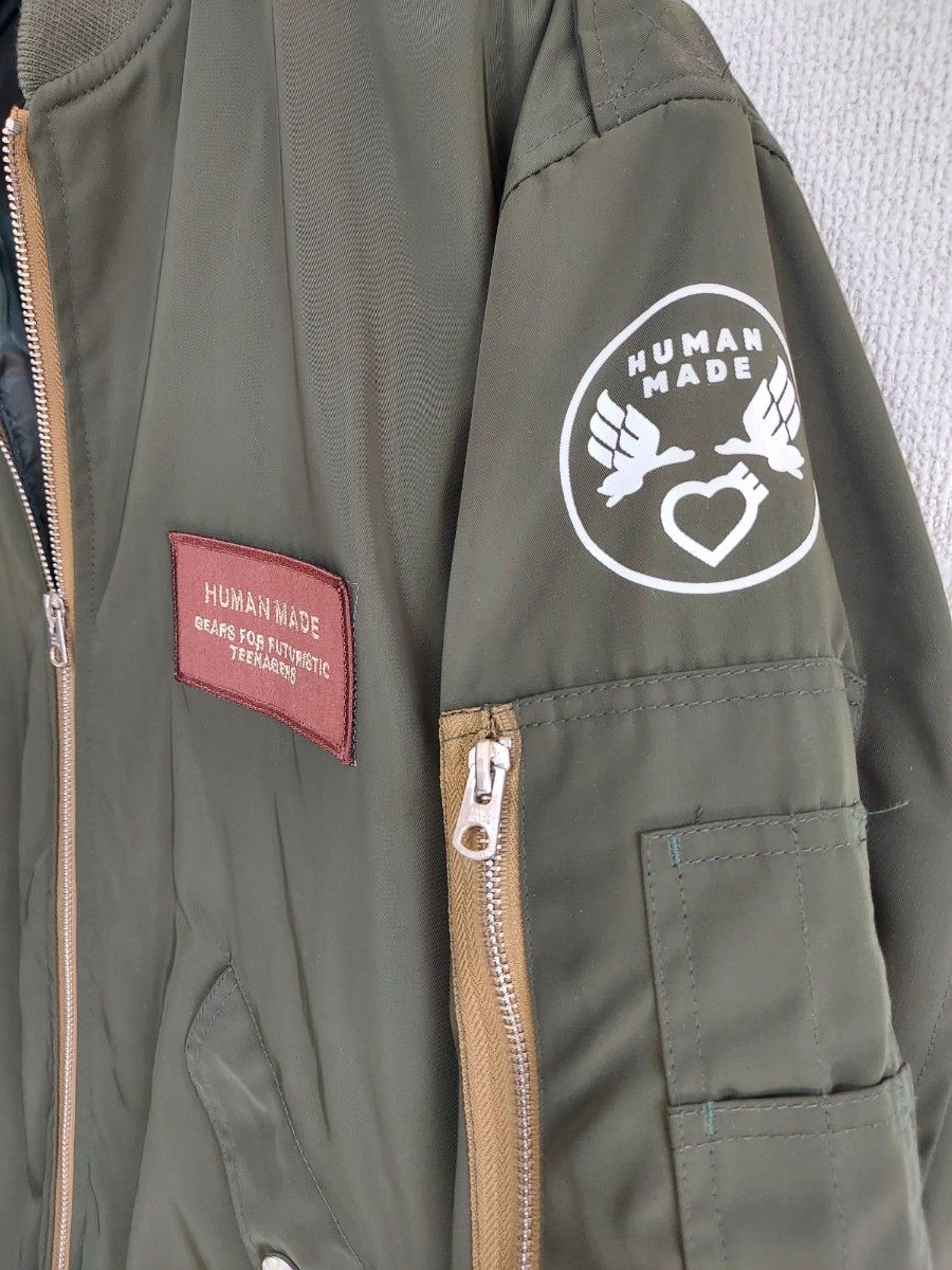 HUMAN MADE~ フライトジャケット L MA-1 ヒューマンメイド HUMAN MADE~ フライトジャケット L MA-1 ヒューマンメイド