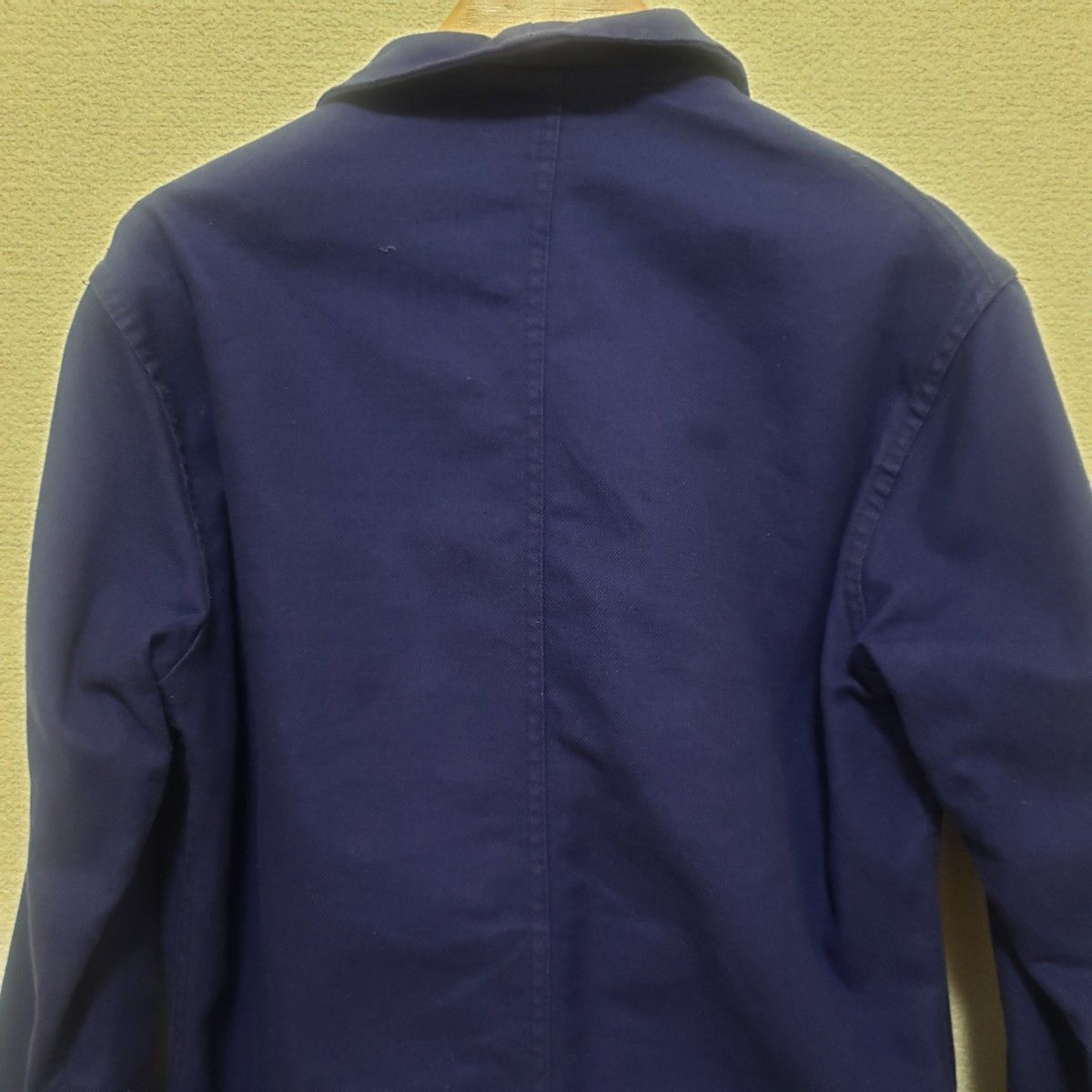 40s フレンチ ワークジャケット Vポケット 丸襟 コットンツイル 40s フレンチ ワークジャケット Vポケット 丸襟 コットンツイル