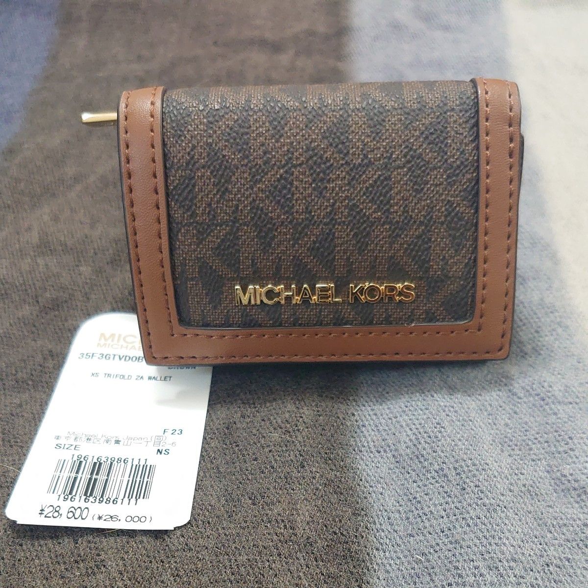 新品未使用】MICHAEL KORS マイケルコース 三つ折り財布 新品 新品未使用】MICHAEL KORS マイケルコース 三つ折り財布 新品