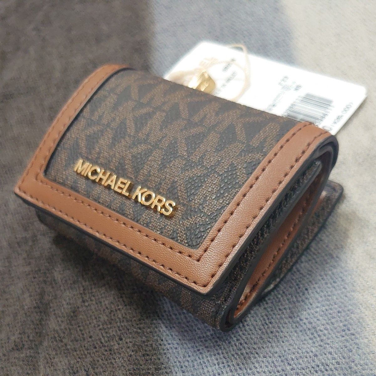 新品未使用】MICHAEL KORS マイケルコース 三つ折り財布 新品 新品未使用】MICHAEL KORS マイケルコース 三つ折り財布 新品