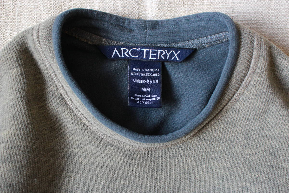  прекрасный товар редкий Arc'teryx ARC\'TERYX Canada производства ko балка to флис редкость Vintage твид CREW свитер CANADA уличный 