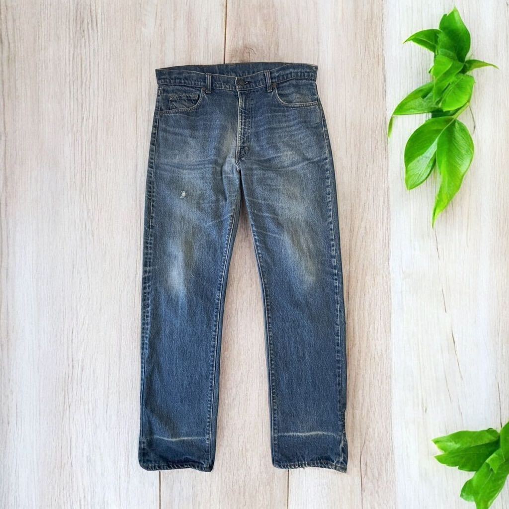USA製 Levi's 505 66 前期 スモールe 黒カン シングル USA製 Levi's 505 66 前期 スモールe 黒カン シングル