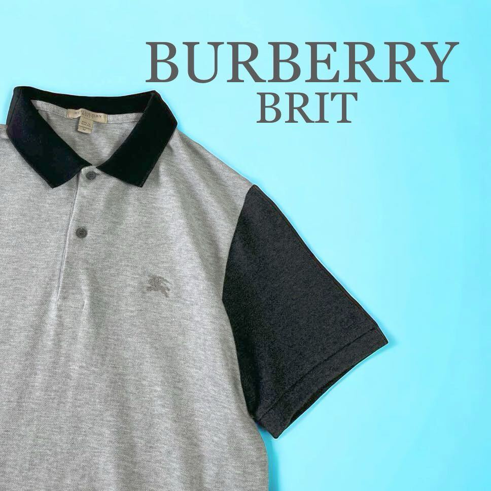 【美品】タグ付き BURBERRY BRIT ポロシャツ ホースロゴ刺繍 M 美品】タグ付き BURBERRY BRIT ポロシャツ ホースロゴ刺繍 M