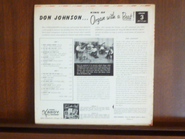 DON JOHNSON Vo.3/KING OF ORGAN WITH A BEAT-143 （LP）_画像2