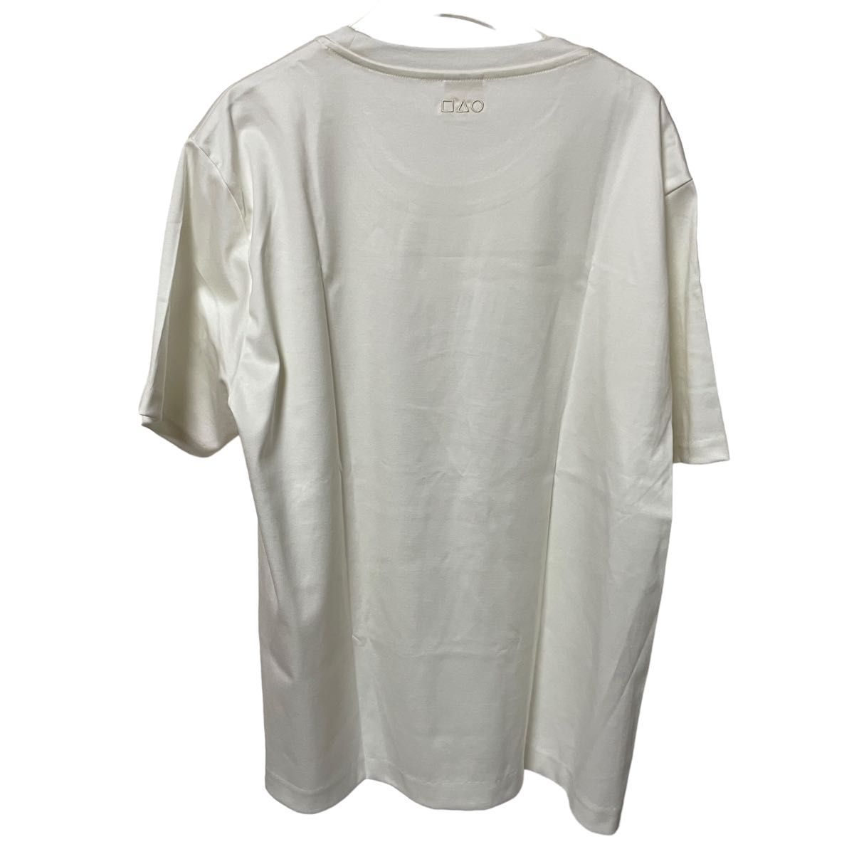【関税込】 ジャッパー 半袖Tシャツ - ホワイト 新品】ZENH 半袖 tシャツ 白T ブラック プルオーバー X L