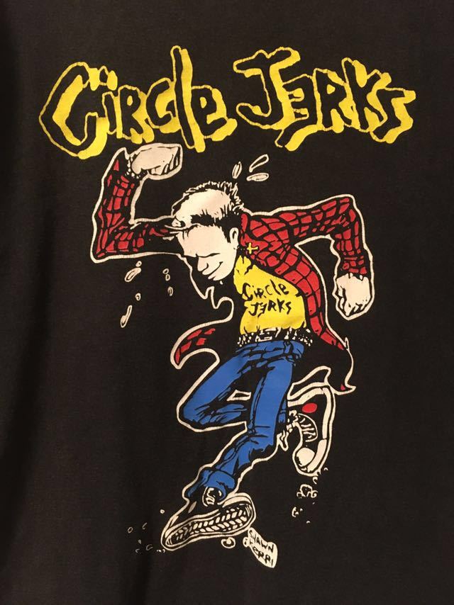 90s Circle Jerks ビンテージ バンド Tシャツ サークル ジャークス パンク BLACK FLAG ALSTYLE製 USA製 ロック スケーター オリジナル レア
