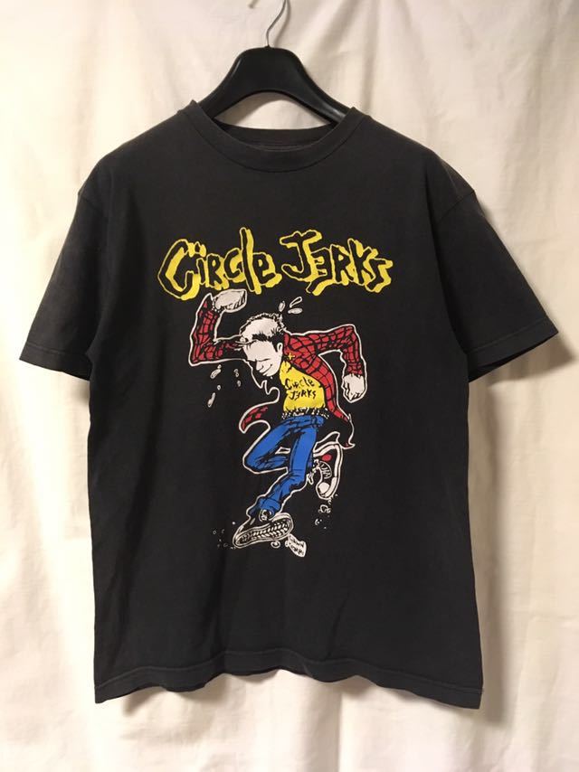 90s Circle Jerks ビンテージ バンド Tシャツ サークル ジャークス パンク BLACK FLAG ALSTYLE製 USA製 ロック スケーター オリジナル レア