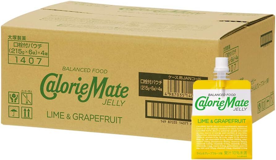  large . made medicine calorie Mate jelly lime & grapefruit taste 215g×24 sack 