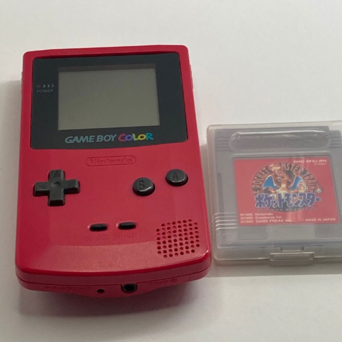 動作確認済み ゲームボーイカラー赤 + ポケットモンスター赤 動作確認済み ゲームボーイカラー赤 + ポケットモンスター赤