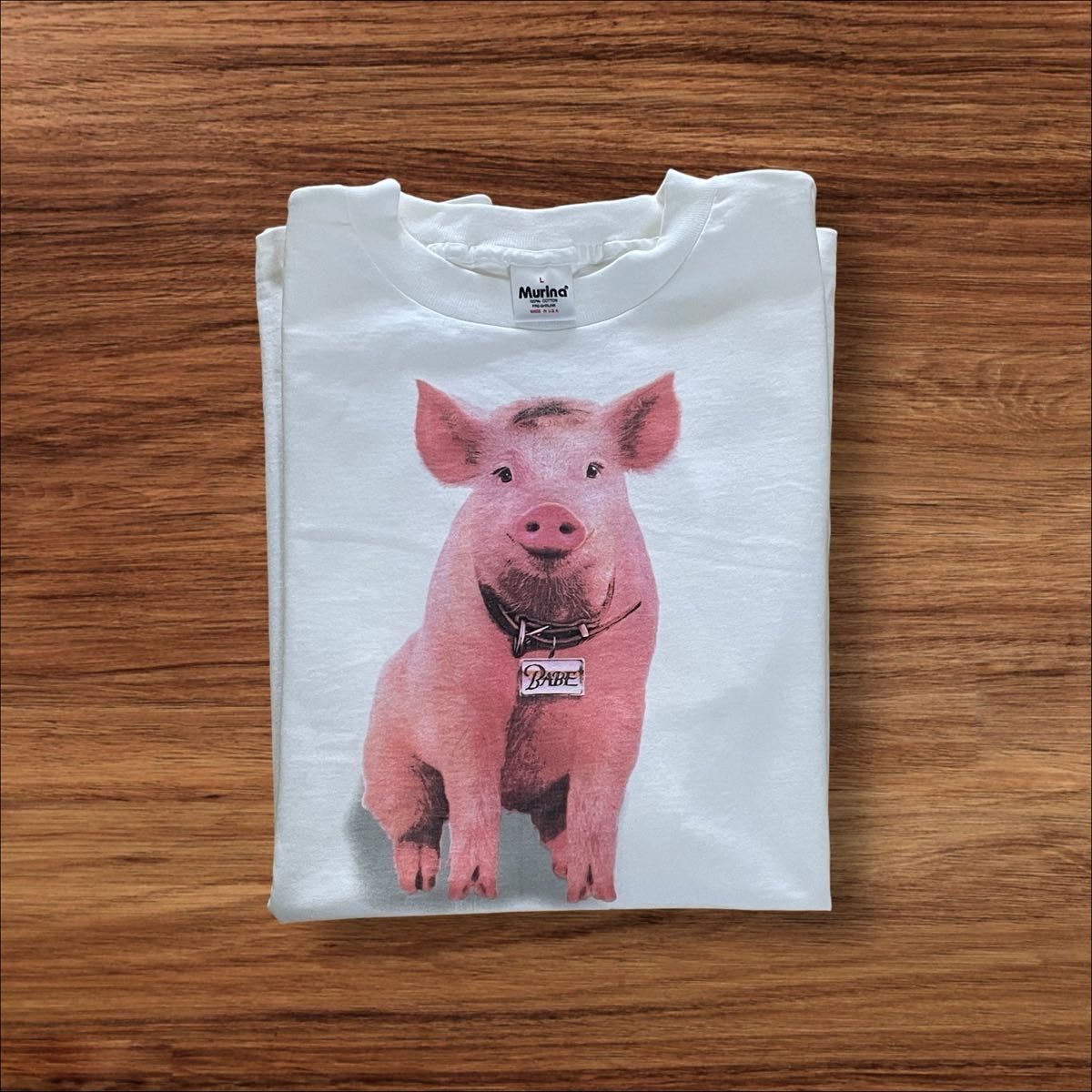 新品未使用】90'S 映画Babe プロモTシャツ ムービーTシャツ L 新品未使用】90'S 映画Babe プロモTシャツ ムービーTシャツ L