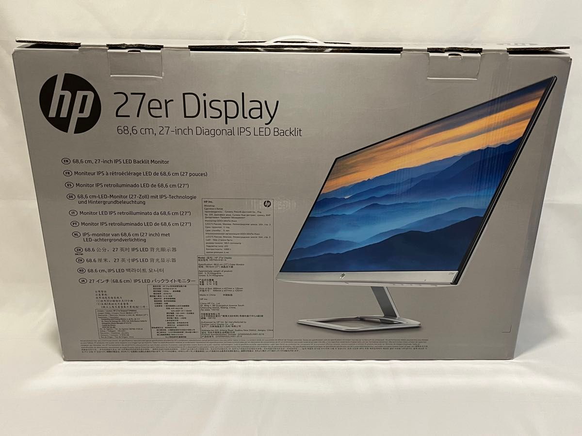 美品 HP 27er 27インチ フルHD ディスプレイ IPS ハーフグレア 美品 HP 27er 27インチ フルHD ディスプレイ IPS ハーフグレア