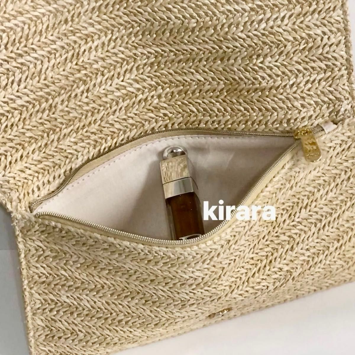 ラッピング付 新品未使用 DIOR ディオール ラタンポーチ ラッピング付 新品未使用 DIOR ディオール ラタンポーチ