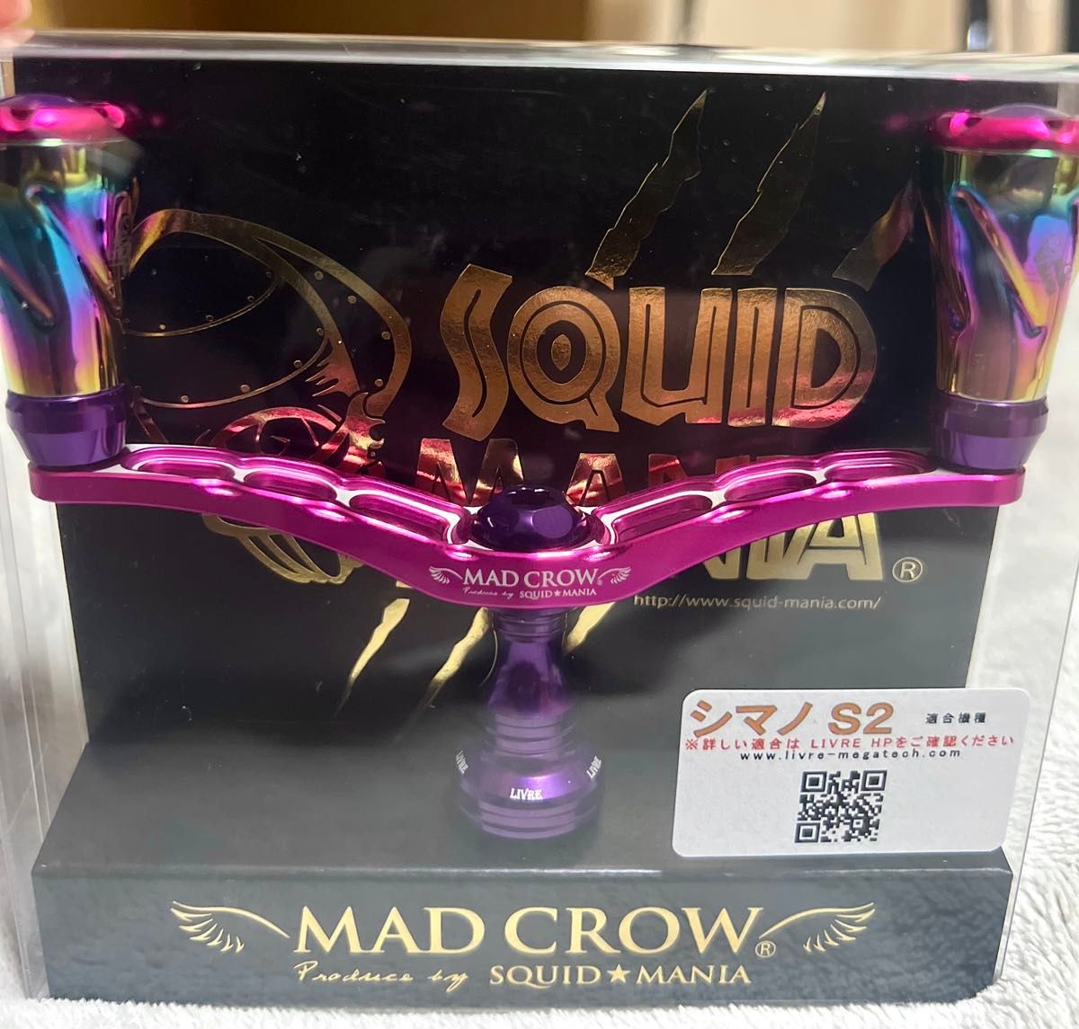 スクイッドマニアMAD CROW 98(フォルテ)CRAZYピンク シマノS2 スクイッドマニアMAD CROW 98(フォルテ)CRAZYピンク シマノS2