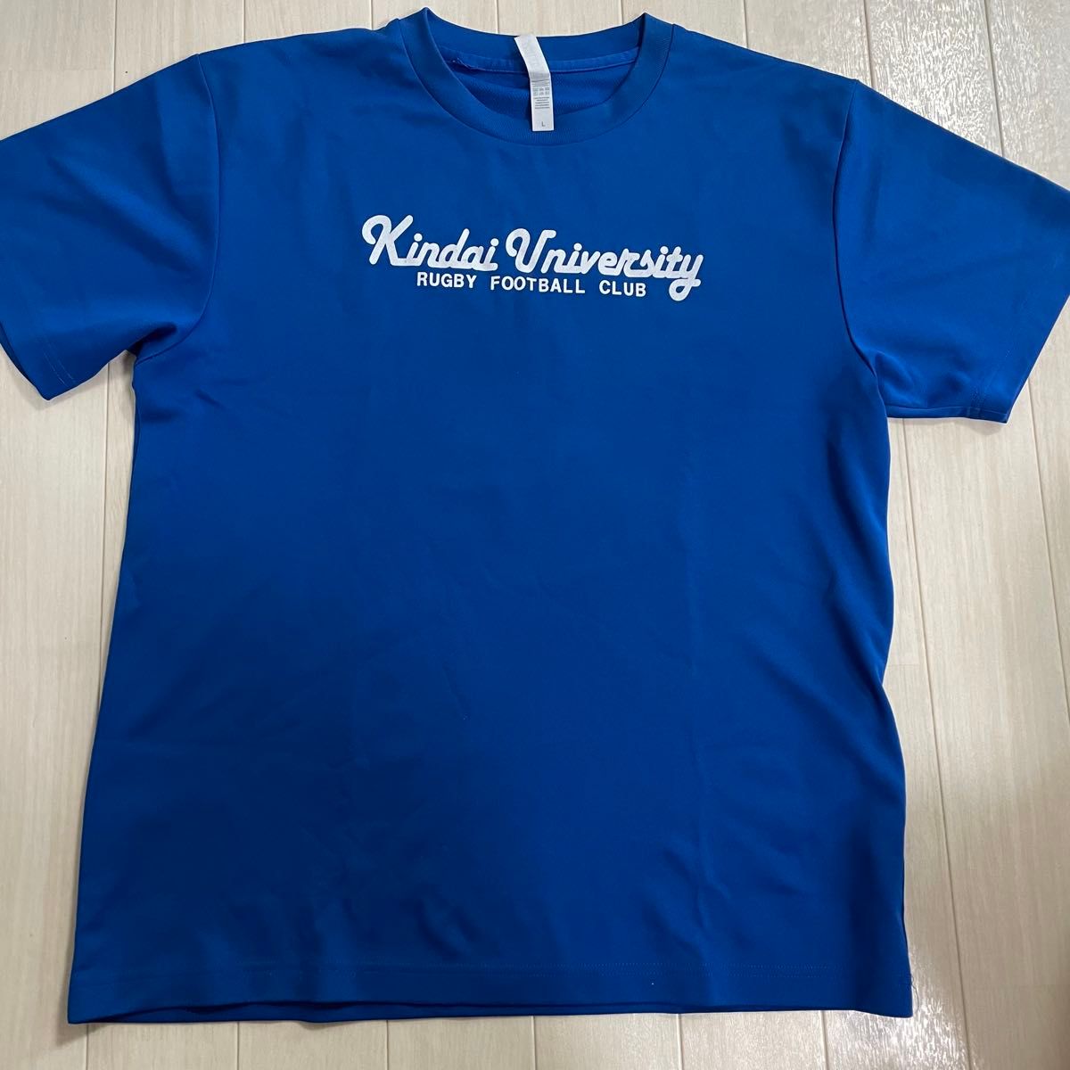 出産祝い 大学ラグビー 近畿大学 ラグビー部 tシャツ トレーニングウェア Lサイズ 青 ウェア