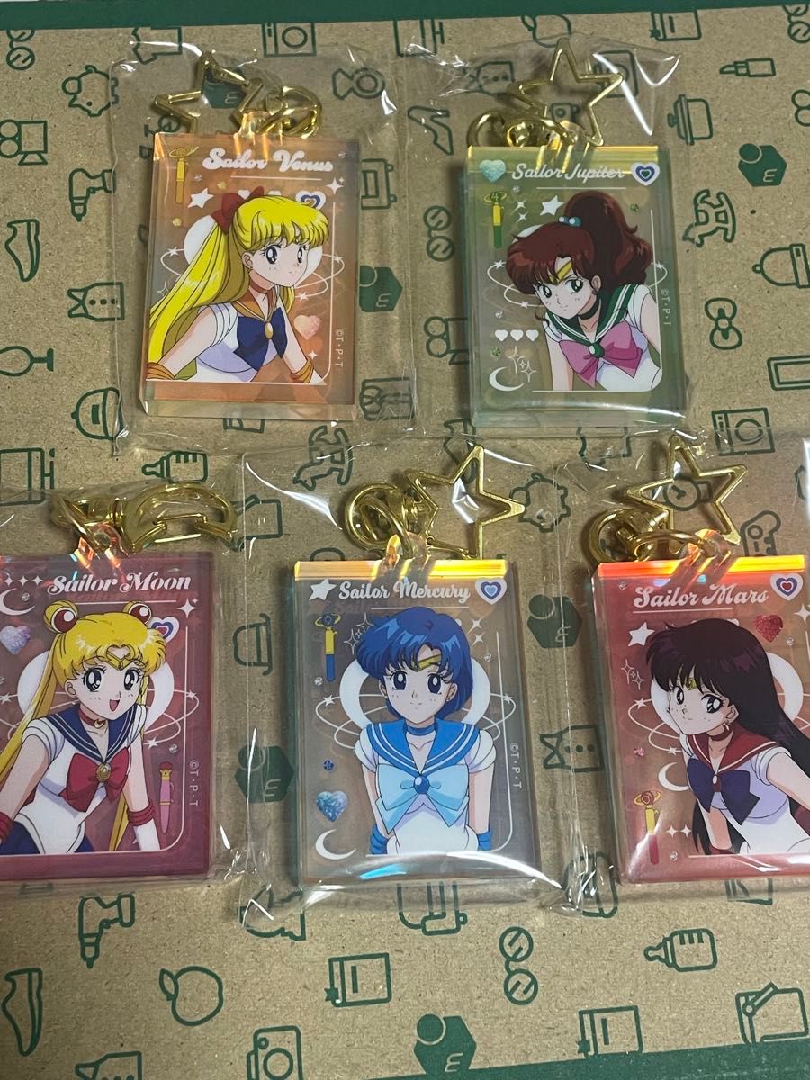 セーラームーン ローソン オーロラアクリルキーホルダー 全5種 セーラームーン ローソン オーロラアクリルキーホルダー 全5種