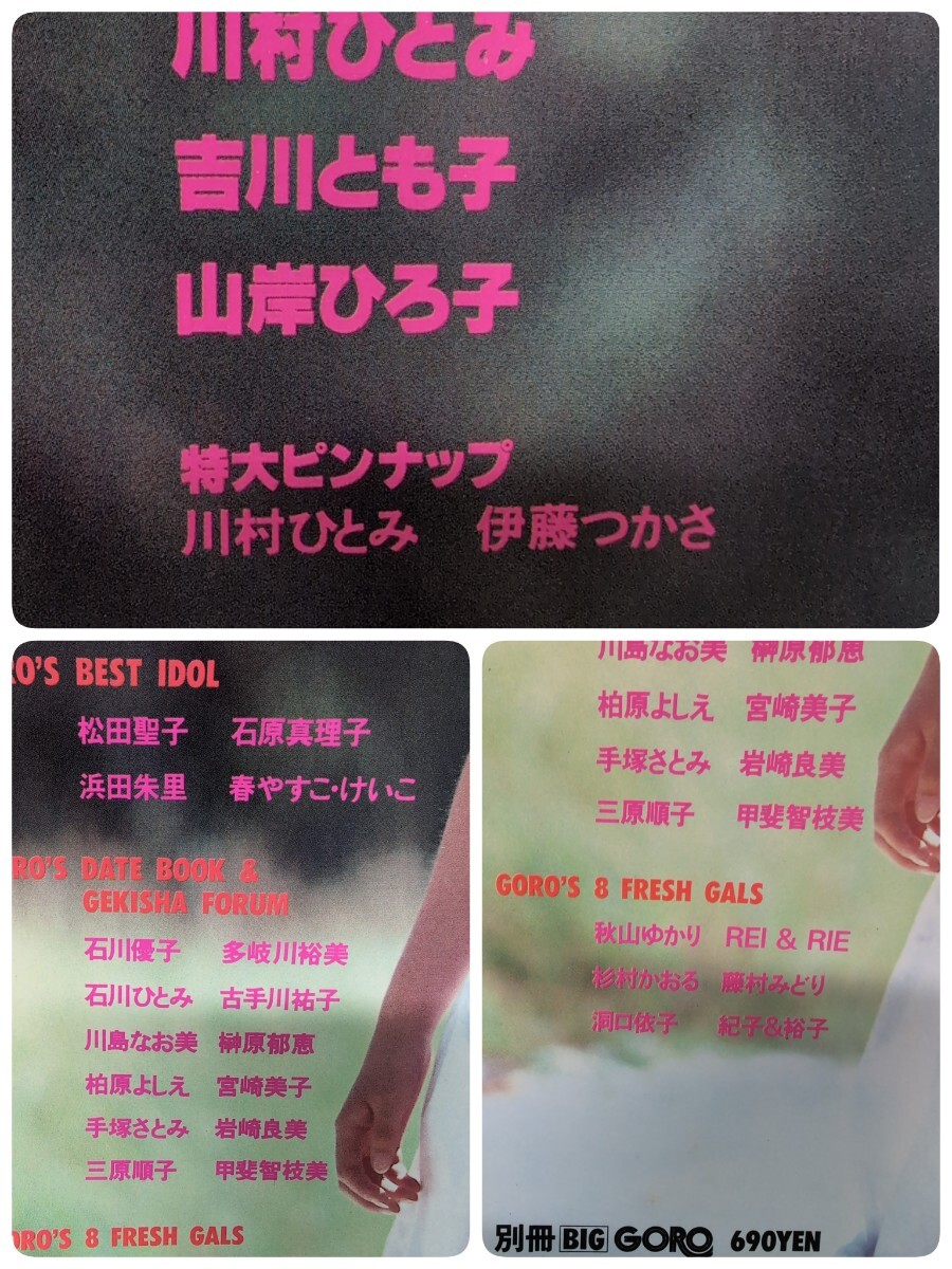 川村ひとみ ヌード 別冊 GORO 激写 第11号 表紙:川村ひとみ 伊藤つかさの特大ピンナップ付 洞口依子 石原真理子 春やすこ 篠山紀信 レトロ ヌード 昭和56年(複数被写体)|売買されたオークション情報、yahooの商 複数被写体