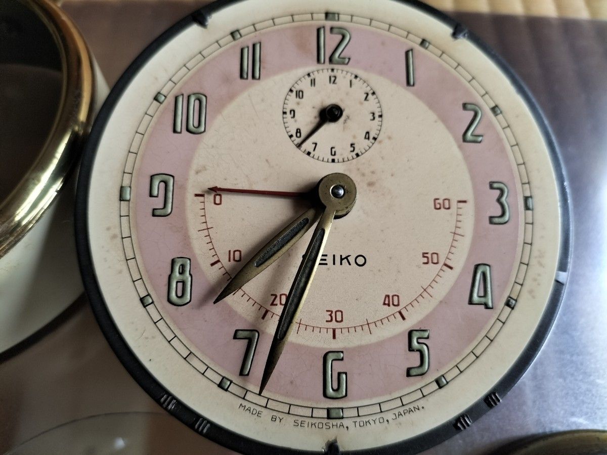 SEIKO 目覚まし時計 アンティーク 昭和レトロ ゼンマイ式 SEIKO 目覚まし時計 アンティーク 昭和レトロ ゼンマイ式