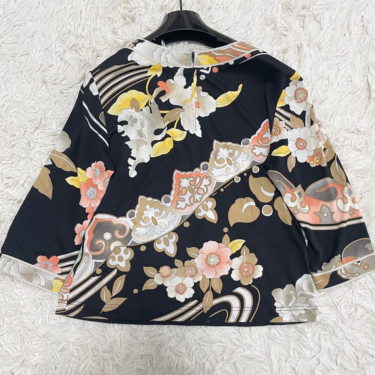 レオナール トップス カットソー 花柄 トリム L