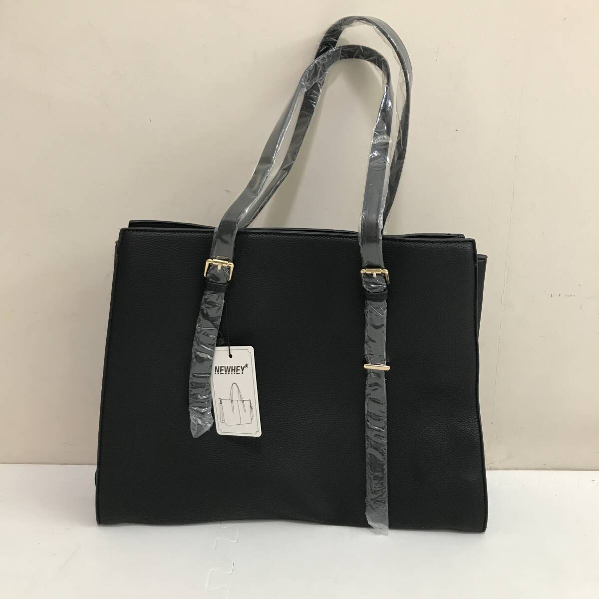 38113 NEWHEY tote bag commuting going to school shoulder belt attaching black takkyubin (home delivery service) 