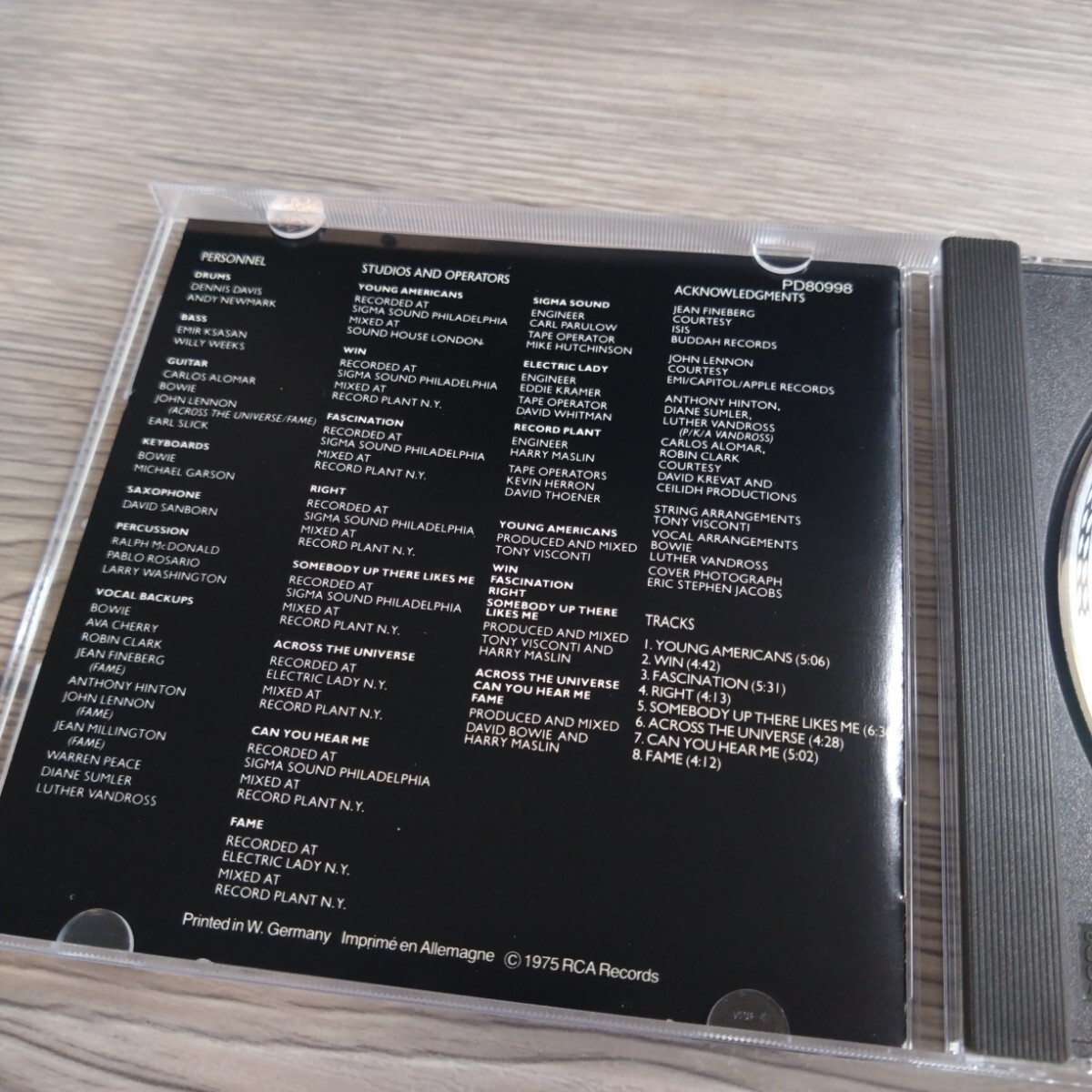 RCA 最初期ドイツ盤 YOUNG AMERICANS / DAVID BOWIE デヴィッド RCA 最初期ドイツ盤 YOUNG AMERICANS / DAVID BOWIE デヴィッド