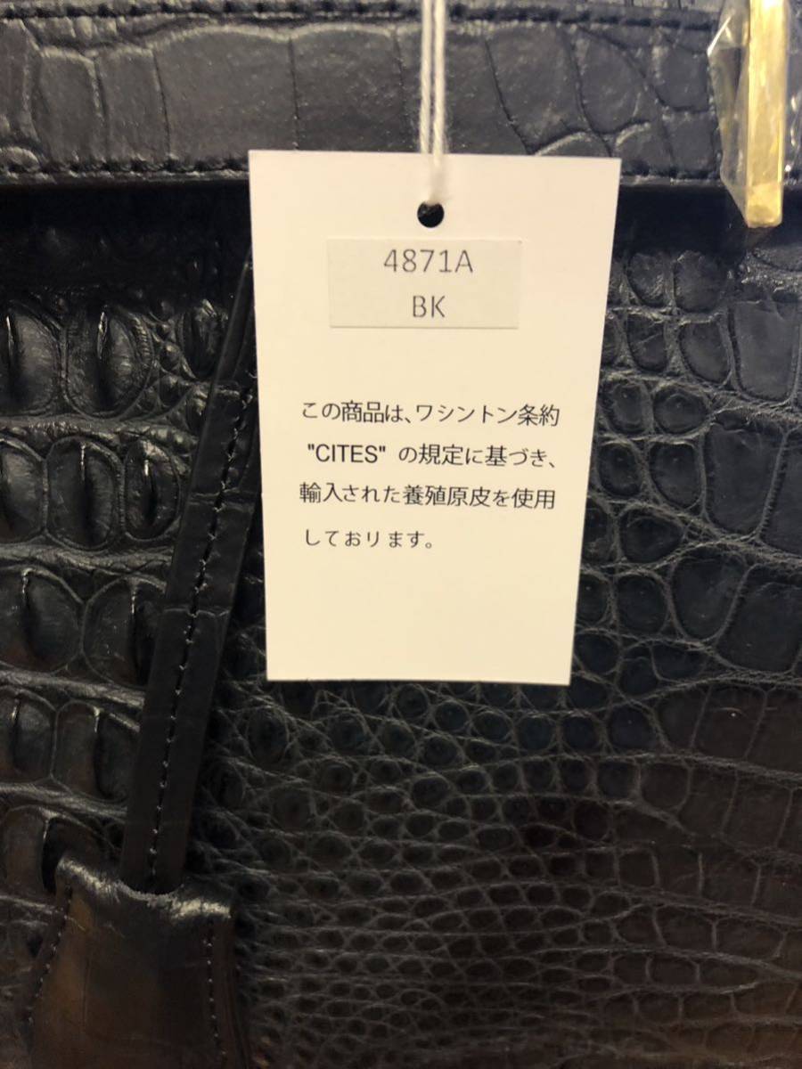RODANIA ロダニア 2WAYハンドバッグ クロコダイル ブラック RODANIA ロダニア 2WAYハンドバッグ クロコダイル ブラック