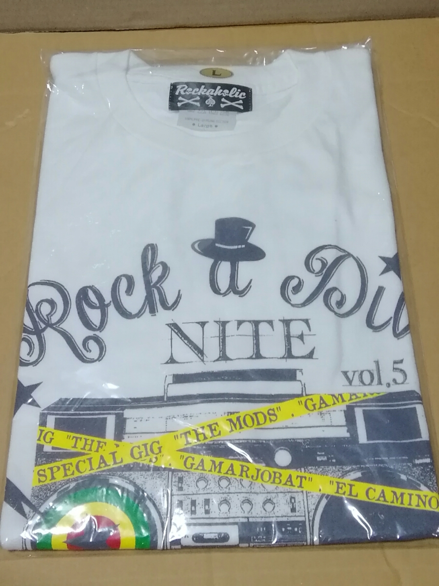 新品未使用　Tシャツ　Lサイズ　ザ・モッズ　ROCKA DIVE vol5 ホワイト_画像1