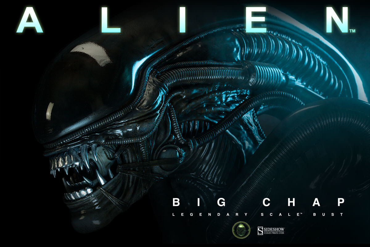 【玩具模型】SIDESHOW LEGENDARY SCALE ALIEN BIG CHAP サイドショウエイリアンビッグチャップ限定版樹脂模型コレクション1:2スケール Q94