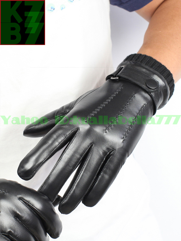 [ country . peerless ] men's ram leather glove book@ leather gloves fashion accessories outdoor Rider's popular student man autumn winter going to school commuting protection against cold heat insulation cold . measures *S-XL Q30