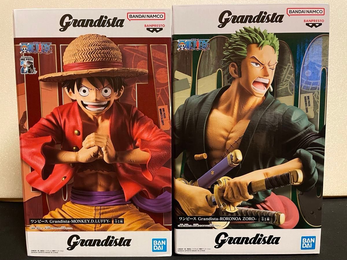 ワンピース フィギュア ルフィ ゾロ グランディスタ2個セット ワンピース フィギュア ルフィ ゾロ グランディスタ2個セット