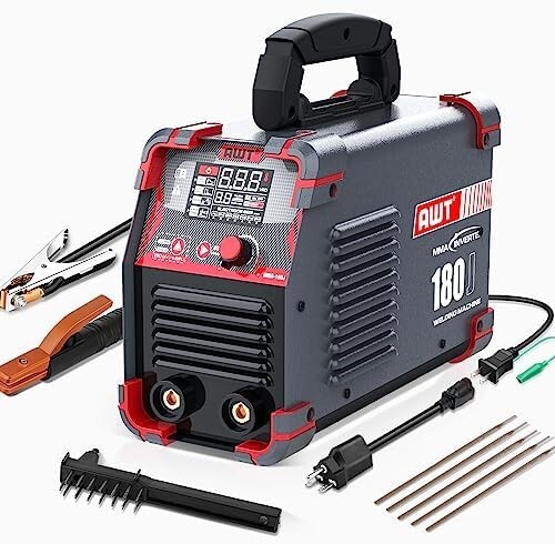 【送料無料】AWT 溶接機 アーク溶接機 100V/200V兼用 180A大電流 φ5.0溶接棒対応可能 被覆アーク溶接/リフト