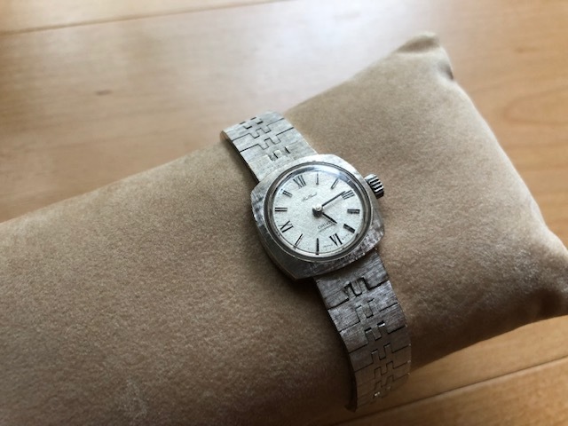 良品 希少 レア アンティーク ORIENT オリエント New Chanel 21J WGP ゴールド E350 純正ブレス ヴィンテージ 手巻き 腕時計